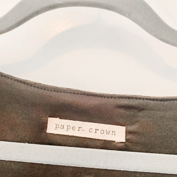 Paper Crown Anthropology Whimsigoth Textured Jacquard Dress w/ Tulle Underskirt - Picture 5 of 7